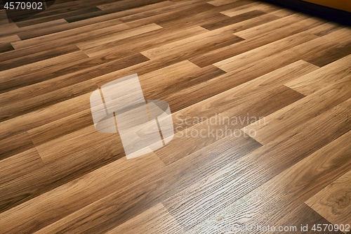 Image of Parquet floor interior of a room