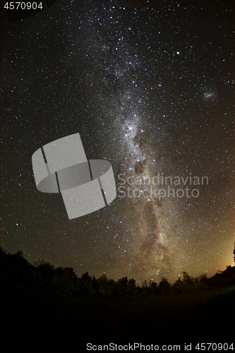 Image of Starry sky landscape