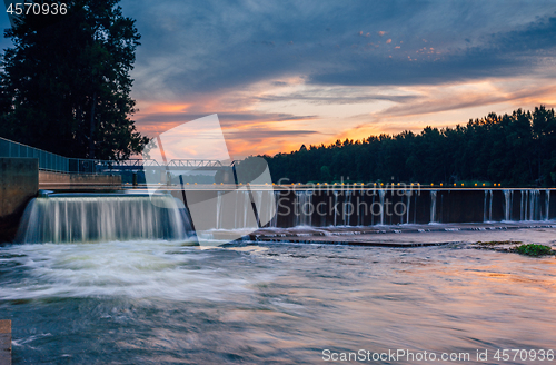 Image of The overflow at Penrith Weir