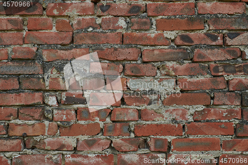 Image of Red brick wall texture background