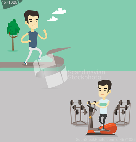 Image of Two lifestyle banners with space for text.