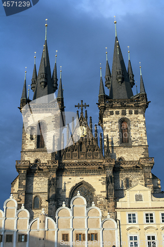 Image of Church of Mother of God in front of Týn, Prague.