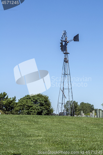 Image of Wind mill in the countryside.