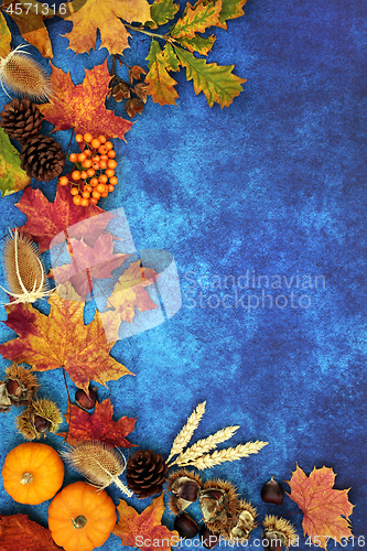 Image of Autumn Background Border Composition
