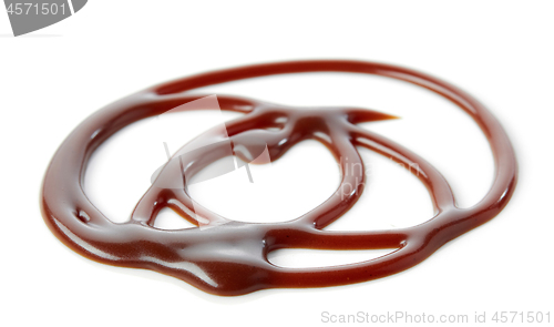 Image of melted chocolate sauce