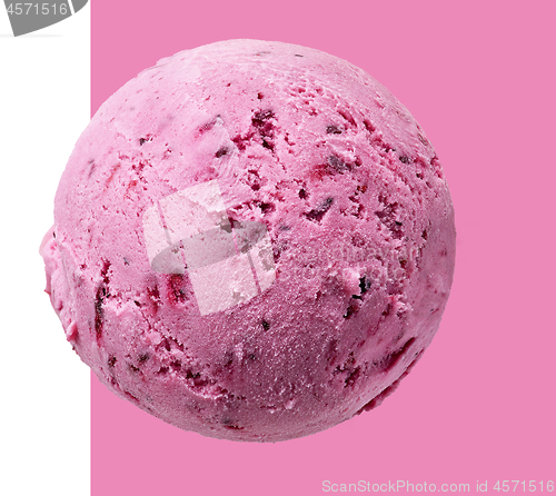 Image of pink ice cream scoop