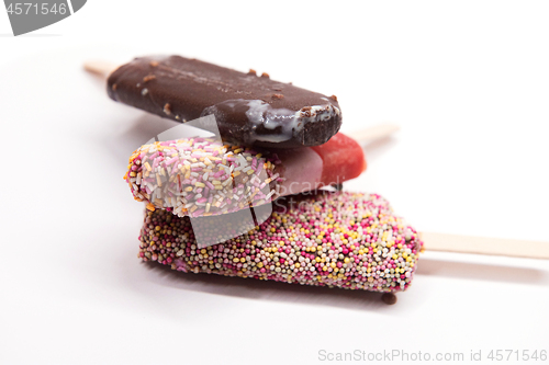 Image of Set of ice cream on stick