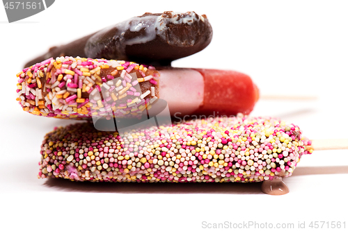 Image of Set of ice cream on stick