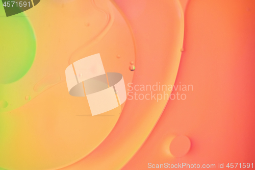 Image of Rainbow abstract defocused background picture made with oil, water and soap