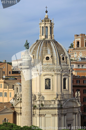 Image of Column and Church Rome