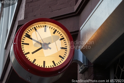 Image of Clock at a Station