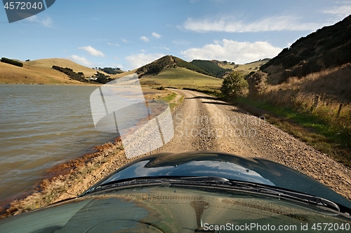 Image of Rural road drive road trip