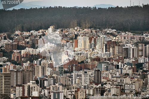 Image of Quito, Ecudador city panorama