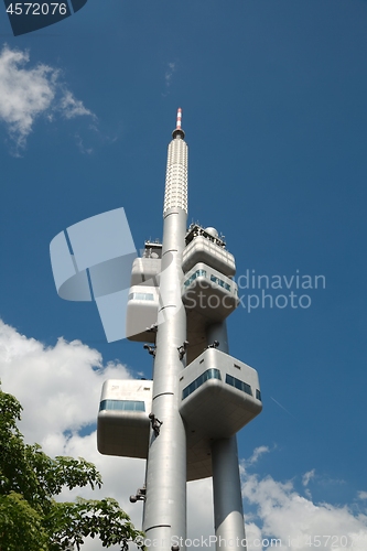 Image of Tv tower from below, Prague