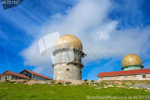 Image of Famous Old radar station. Portugal