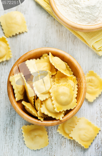 Image of raw ravioli