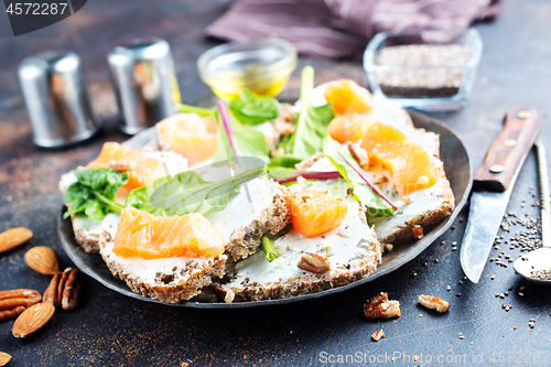 Image of butterbreads with fish