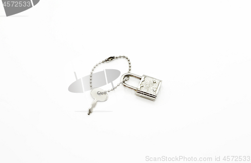 Image of Small padlock and key for bag or suitcase