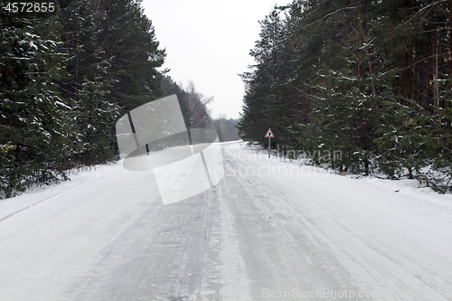 Image of Snow Icy Road