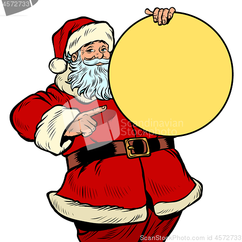 Image of Santa Claus character, Christmas and New year