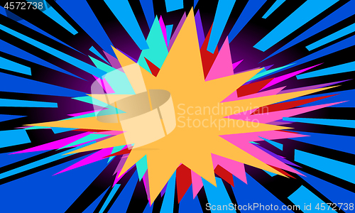 Image of blue pop art background