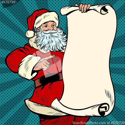 Image of Santa Claus character, Christmas and New year