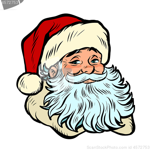 Image of Santa Claus character, Christmas and New year