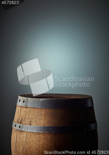 Image of old wooden barrel