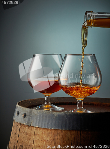 Image of two glasses of cognac