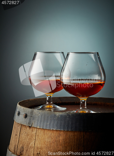 Image of two glasses of cognac