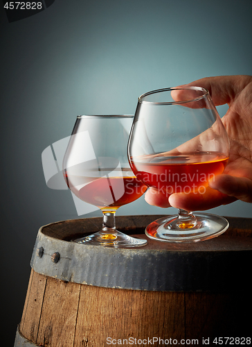 Image of two glasses of cognac