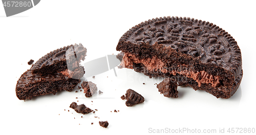 Image of broken chocolate cookies