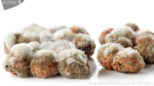 Image of raspberries with mold