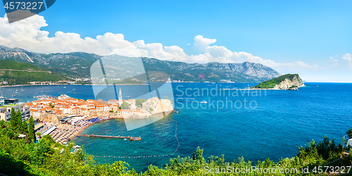 Image of Panorama of city Budva