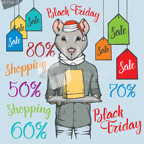 Image of Black Friday Sale Vector Concept