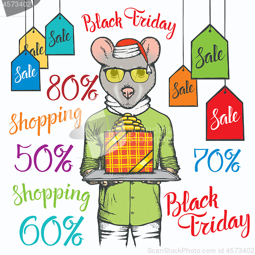 Image of Black Friday Sale Vector Concept