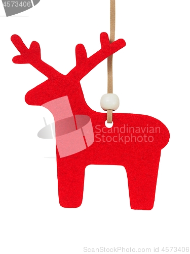 Image of Christmas reindeer on white