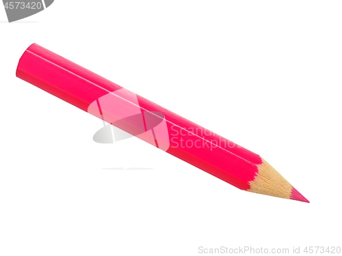 Image of Pink pencil on white