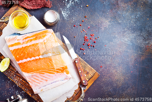 Image of raw salmon