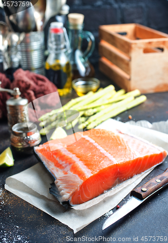 Image of raw salmon