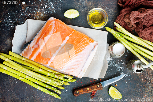 Image of raw salmon