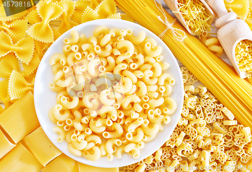 Image of raw pasta