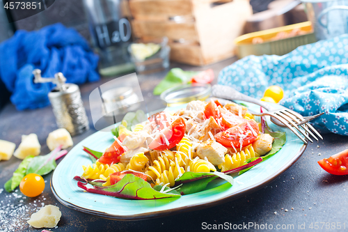 Image of pasta with chicken