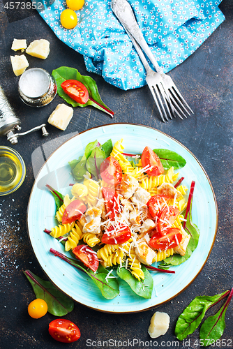 Image of pasta with chicken