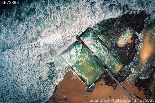 Image of The twin tidal pools at Austinmer