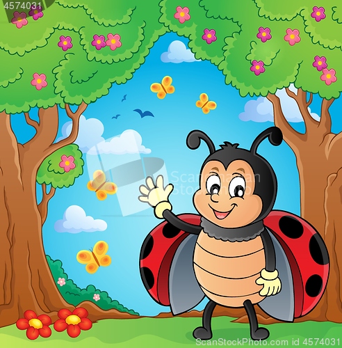 Image of Waving ladybug theme image 4