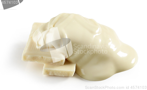 Image of melted white chocolate