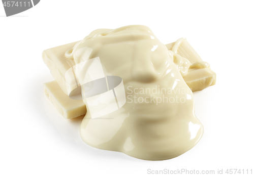 Image of melted white chocolate