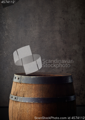 Image of old wooden barrel