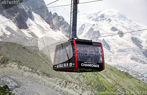 Image of The Aiguille du Midi cable car